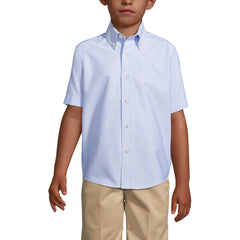 Boys Short Sleeve Oxford Dress Shirt