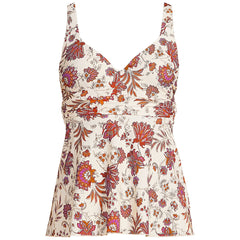 Women's Sweetheart Belted Flutter Tankini