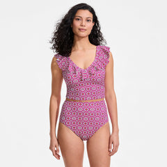 Women's Mastectomy LE x T and T The Tegan Ruffle Midkini Set