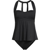 Women's Plus Size Sweetheart Fauxkini One Piece