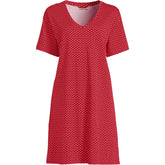 Women's Plus Size Cotton Interlock Relaxed Above the Knee Nightgown