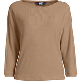 Women's 3/4 Sleeve Cozy Rib Dolman Top