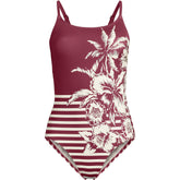 Women's Plus Size Tugless Thin Strap One Piece Swimsuit