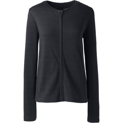 School Uniform Women's Plus Size Cotton Polyester Zip Crew Cardigan