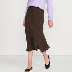 Women's Crinkle Midi Skirt