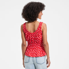 Women's Slub Rouched Tank Top