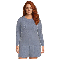 Women's Plus Size SunShade UPF 50 Long Sleeve Rash Guard Swim Tee