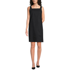 Women's Linen Shift Above the Knee Dress
