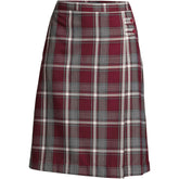 School Uniform Women's Plaid A-line Skirt Below the Knee