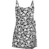 Women's Chlorine Resistant Sweetheart Swim Dress One Piece Swimsuit