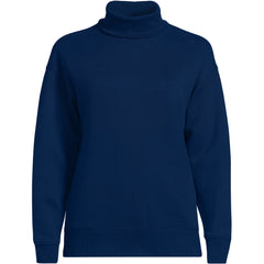 Women's Long Sleeve Serious Sweats Mock Neck Sweatshirt