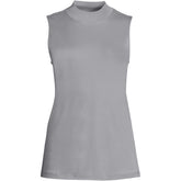 Women's Plus Size Supima Micro Modal Sleeveless Mock Neck Shirt