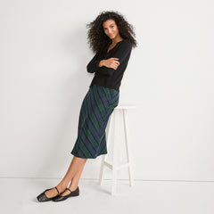 Women's Brushed Flannel Midi Column Skirt