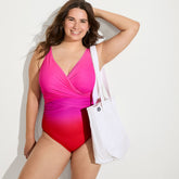 Women's G-Cup New SlenderSuit Wrap One Piece Swimsuit
