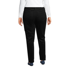 Women's Plus Size Mid Rise Straight Leg Corduroy Pants
