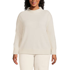Women's Plus Size Cashmere Funnel Neck Sweater