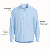 Men's Long Sleeve Easy Fit Sail Rigger Oxford Shirt