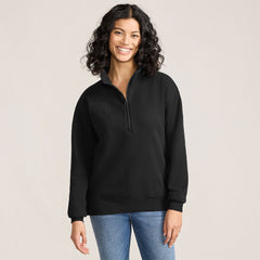 Women's Serious Sweats Relaxed Quarter Zip Pullover Sweatshirt