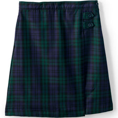 Girls Plus Plaid A-line Skirt Below The Knee