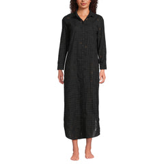 Women's Eyelet Button Down Maxi Cover-up Dress