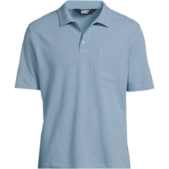 Men's Short Sleeve Cotton Linen Polo