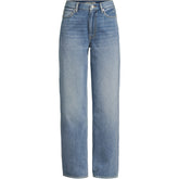 Women's Petite Rigid Denim Mid Rise Baggy Jeans