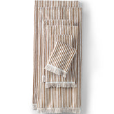 Cotton Yarn-dyed Stripe 6-Piece Bath Towel Set
