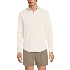 Men's Long Sleeve Knit Travel Kit Oxford Shirt