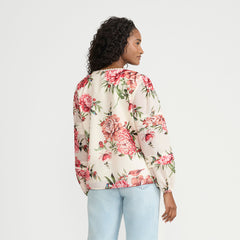 Women's Square Neck Pintuck Blouse