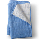 Essential Cotton Windowpane Reversible Bed Blanket