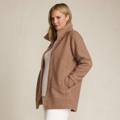 Petite Boucle Fleece Coat