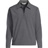 Unisex Big Soft Shell Collared Half Zip Pullover Top