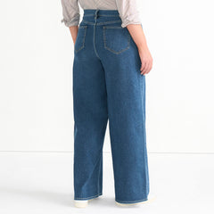 Women's Plus Size Recover Denim High Rise Extra Wide Leg Jeans