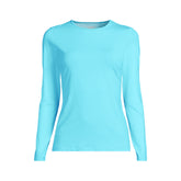 Women's Long Torso SunShade UPF 50 Long Sleeve Rash Guard Swim Tee