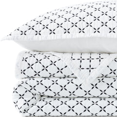 Embroidered Diamond Double Voile Quilt