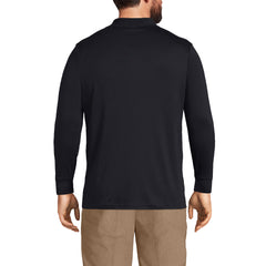 Men's Big Long Sleeve Cotton Supima Polo Shirt