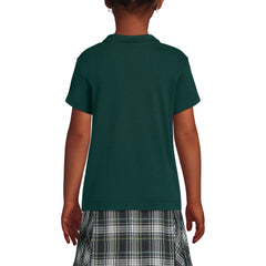 School Uniform Girls Short Sleeve Feminine Fit Interlock Polo Shirt