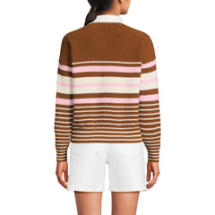 Women's Petite Drifter Rugby with Woven Collar Sweater