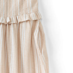Women's Linen Blend Pintuck Tank Midi Dress