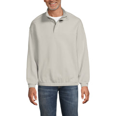 Men's Long Sleeve French Terry Vintage Wash Quarter Zip