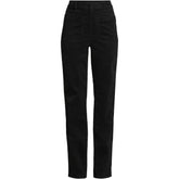 Women's Plus Size Corduroy High Rise Rail Straight Leg Pants