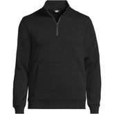 Unisex Big Long Sleeve Quarter Zip Mock Neck Sweatshirt