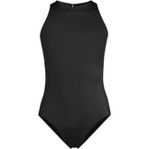 Women's Mastectomy Tugless High Neck Portrait Back One Piece Swimsuit