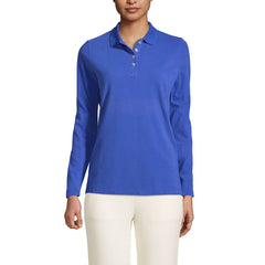 Women's Regular Long Sleeve Mesh Polo