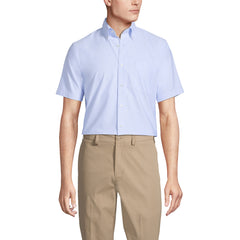 School Uniform Men's Tall Short Sleeve Buttondown Oxford Sport Shirt