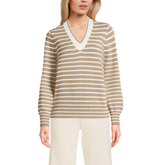 Women's Drifter Set in Sleeve Vneck Sweater