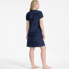 Women's Terry Dolman Sleeve V-Neck Cover Up Dress