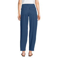 Women's Chino High Rise Barrel Leg Utility Ankle Pants