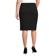 Women's Plus Ponte Angled Pocket Pencil Skirt