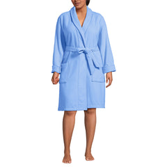 Women's Plus Size Cotton Terry Knee Length Spa Bath Robe